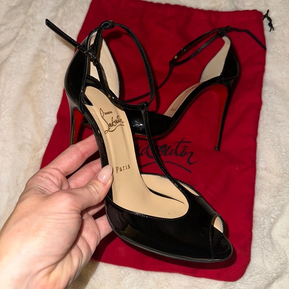 Christian Louboutin Senora Patent Black - Picture 5 of 7